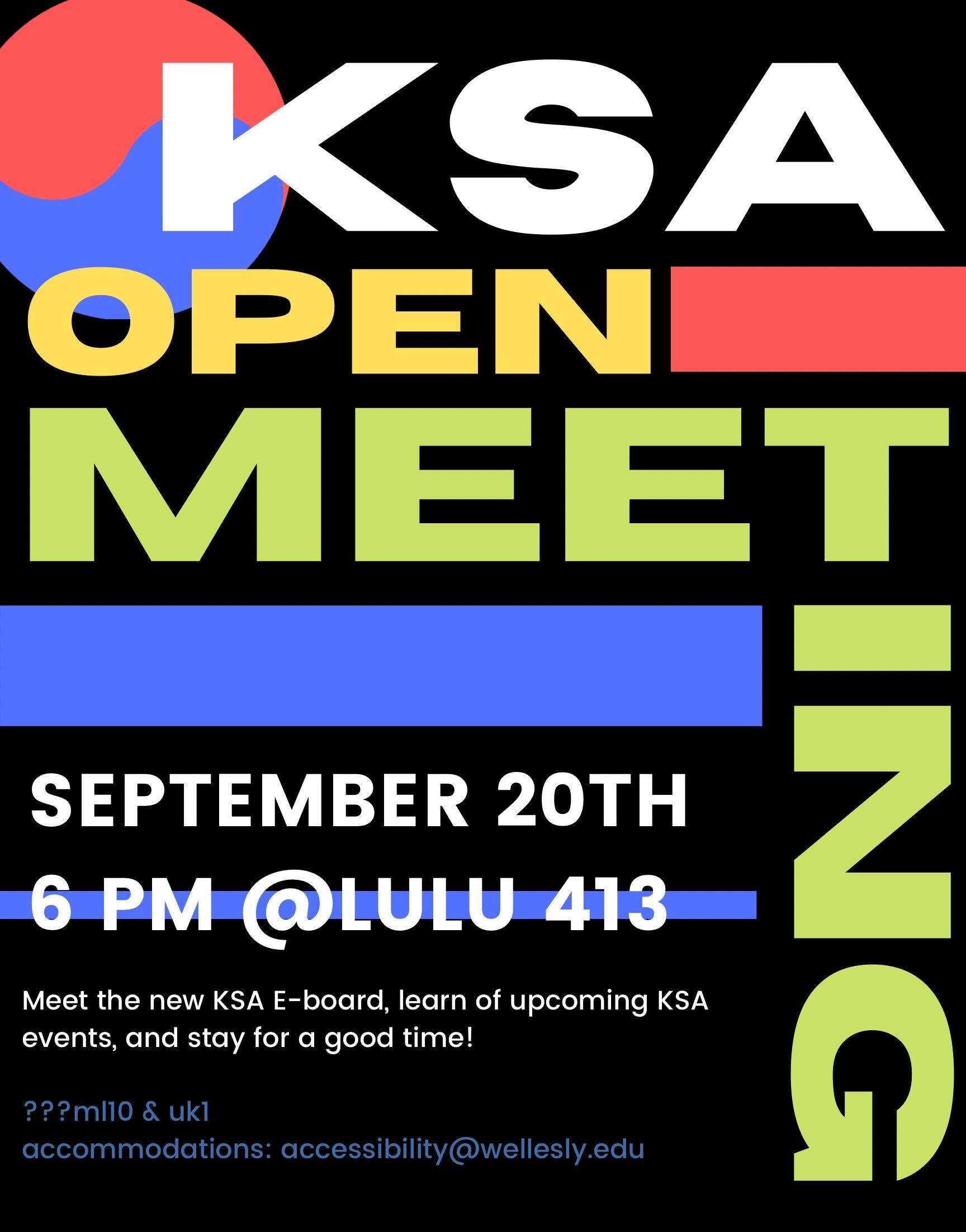 Open meeting poster